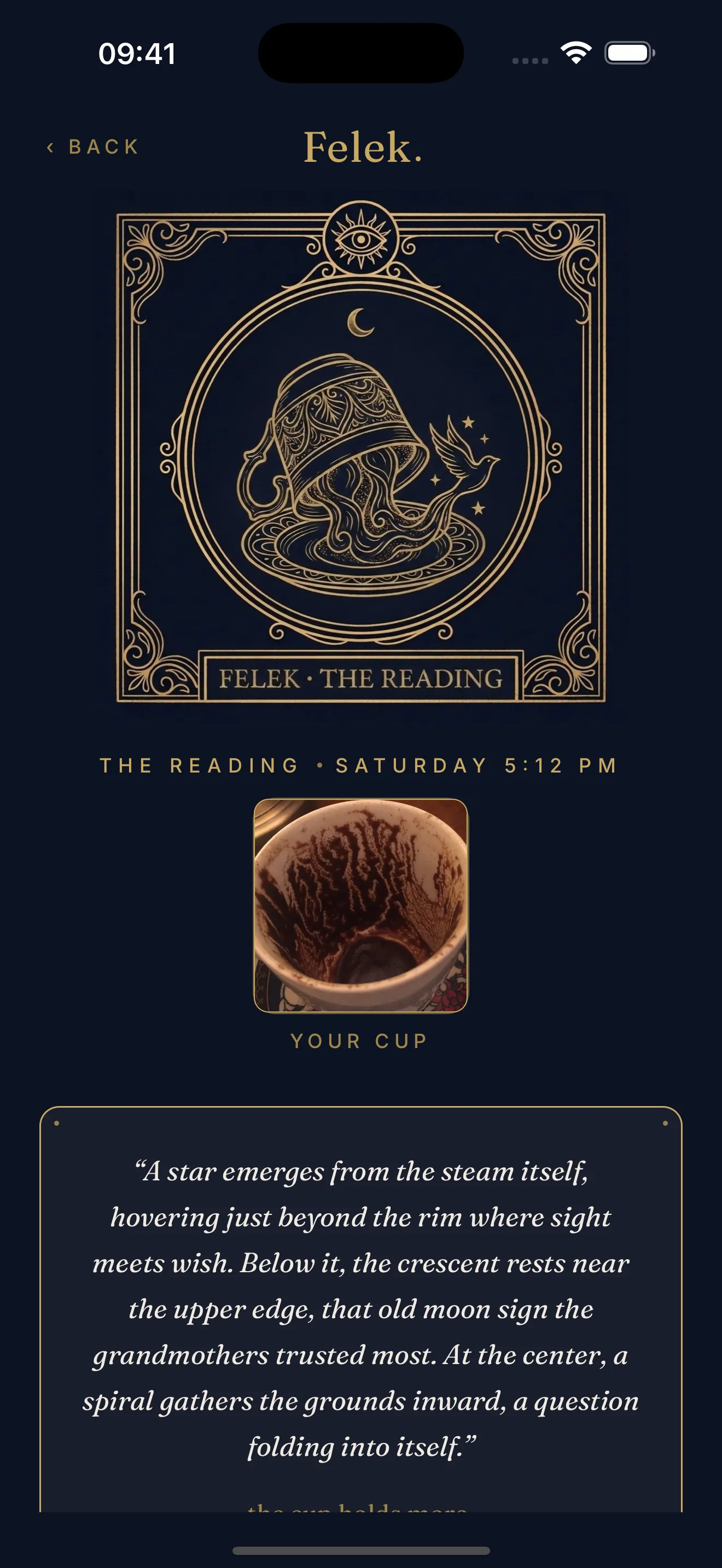 A full cup reading